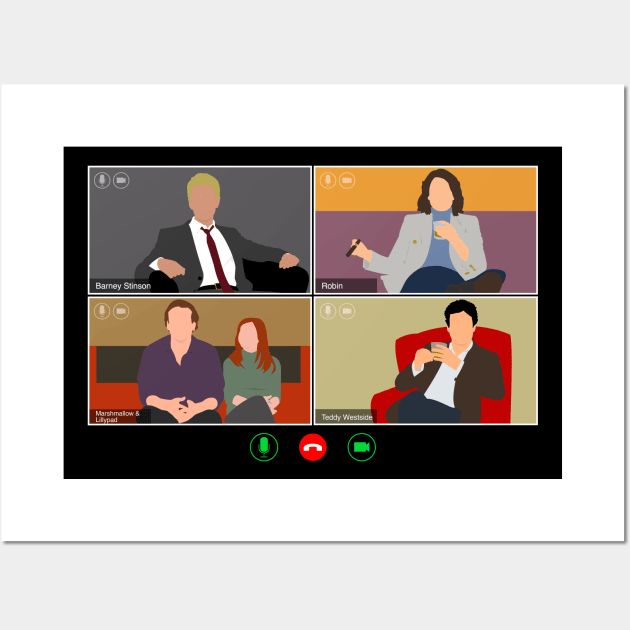 How I Met Your Mother Virtual Hangout Wall Art by doctorheadly